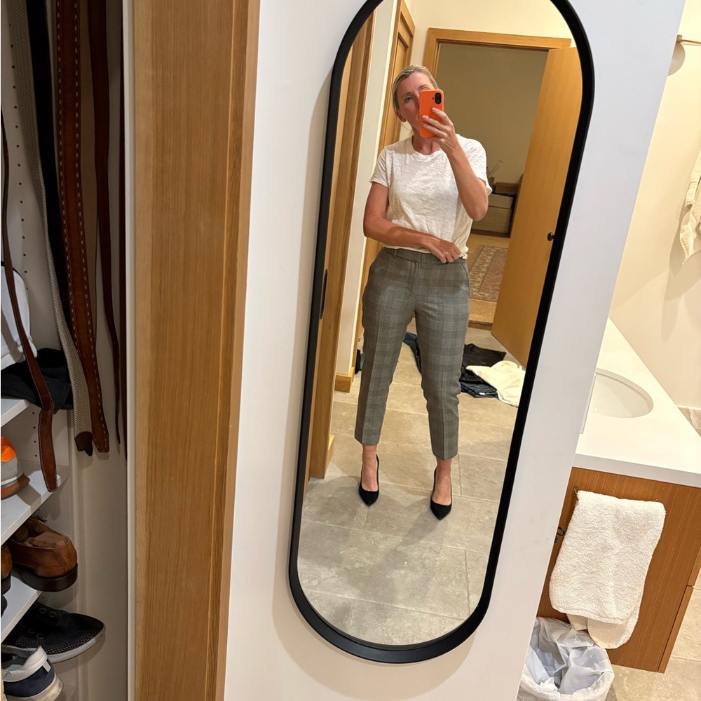 Rebecca Minkoff Black and White Plaid Pants